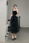 SWAYING/KNIT European Root Rotating Skirt SW23SS2L16 Black